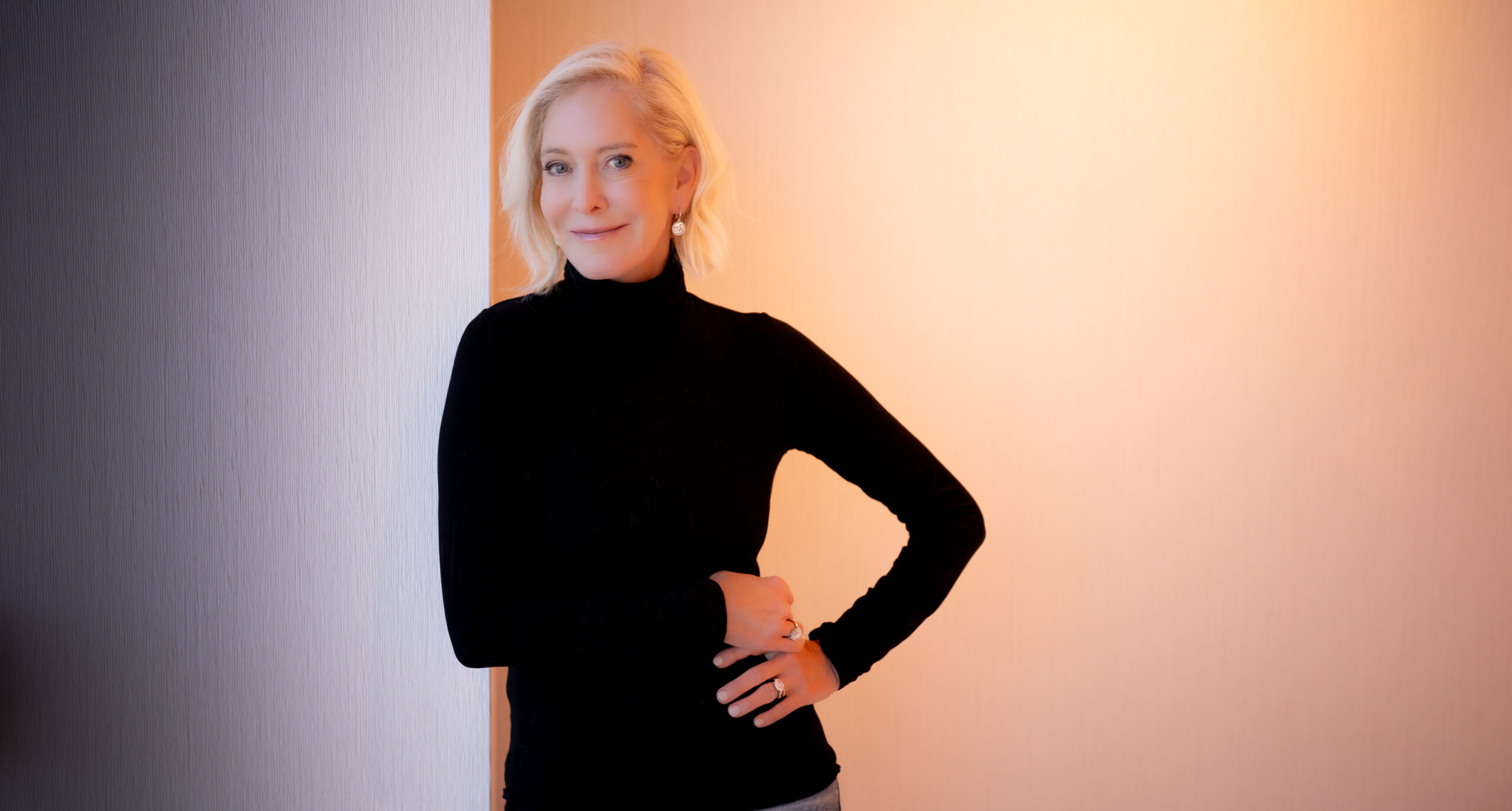 Wendy Schmidt in black turtleneck